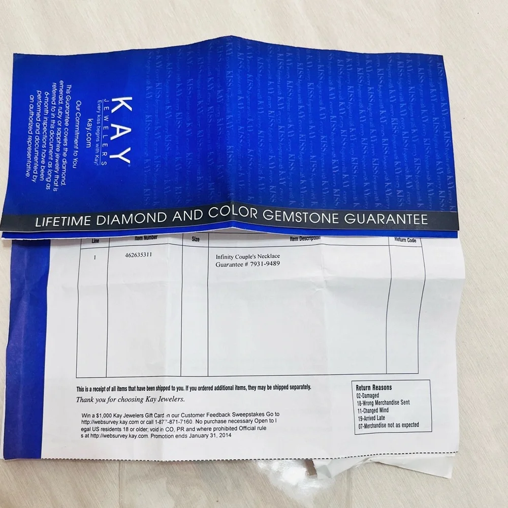 Infinity couples birthstone necklace - Picture 9 of 9